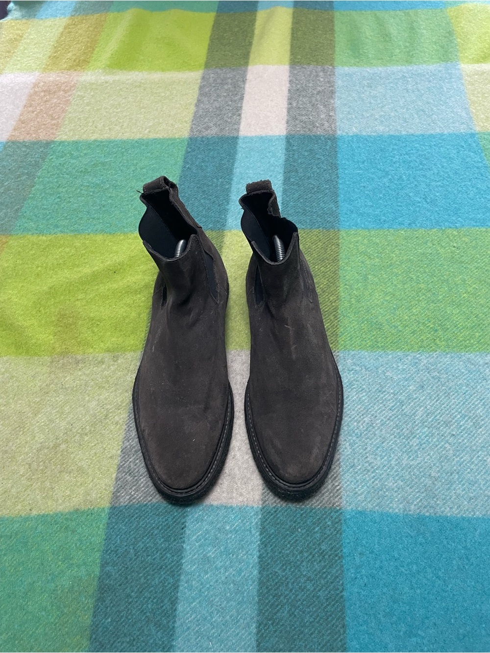 All Saints Suede Foundry Chelsea Boot Charcoal Men’s Size 41 US 8